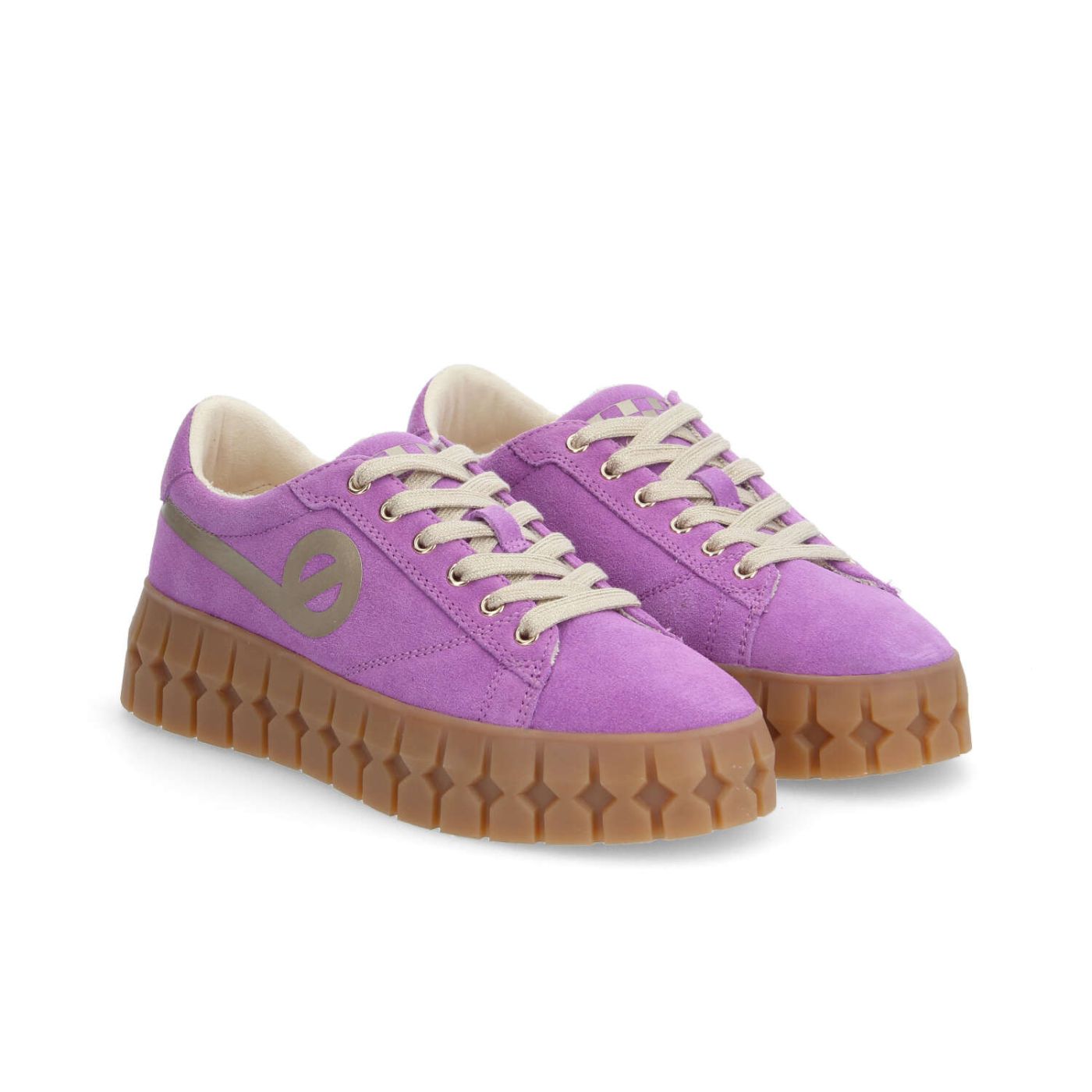 PLAY SNEAKER W - SUEDE/PRINT - VIOLET/GOLD